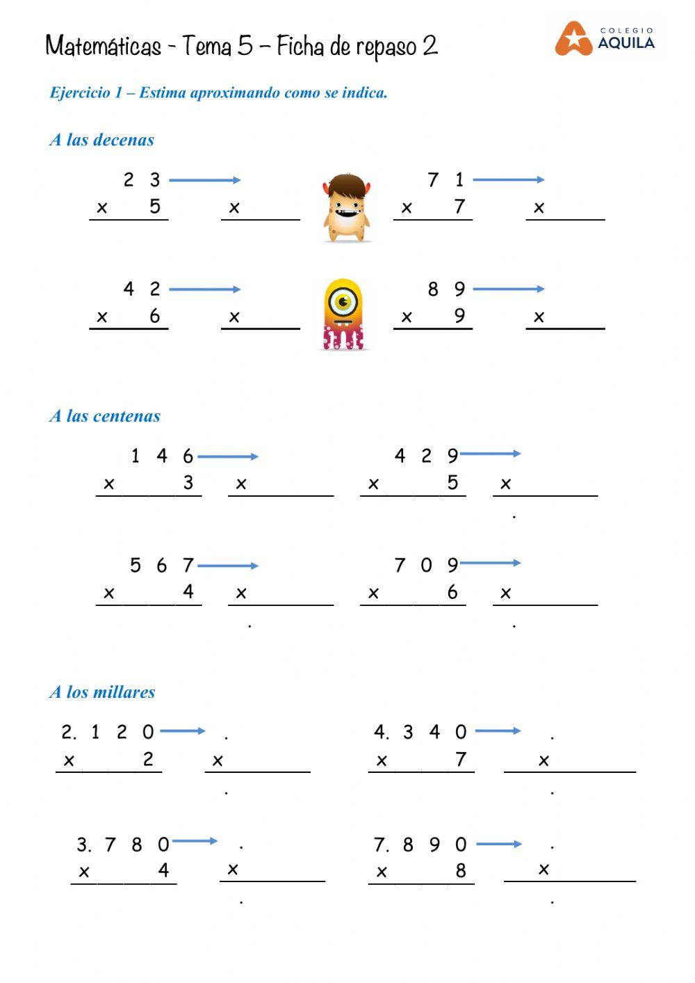 Matemáticas - Repaso T4 - 2