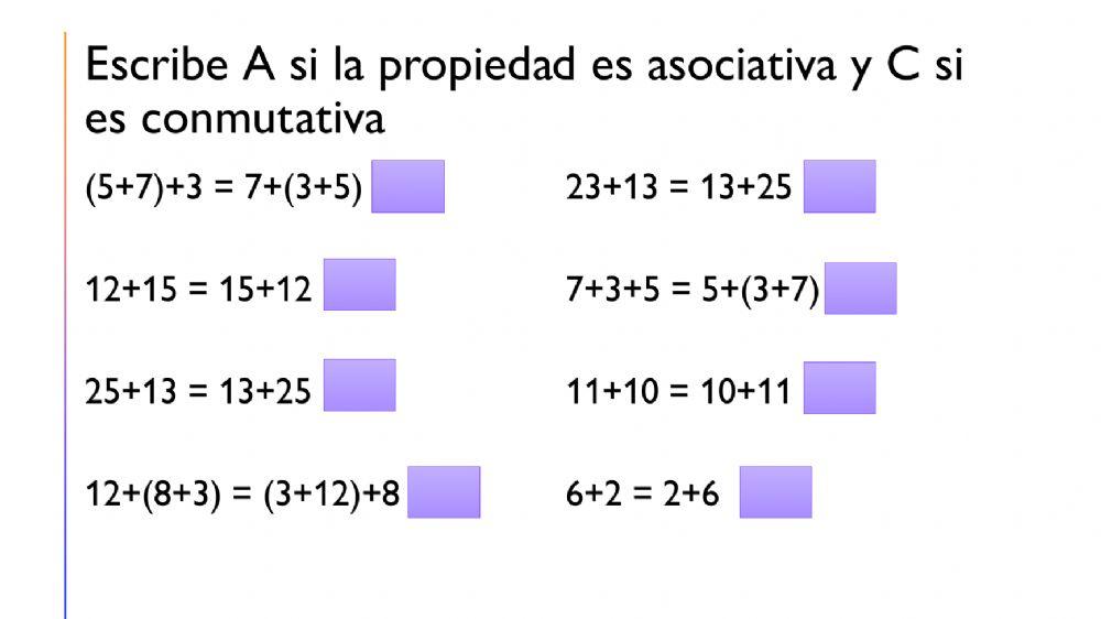 Propiedades de la Suma
