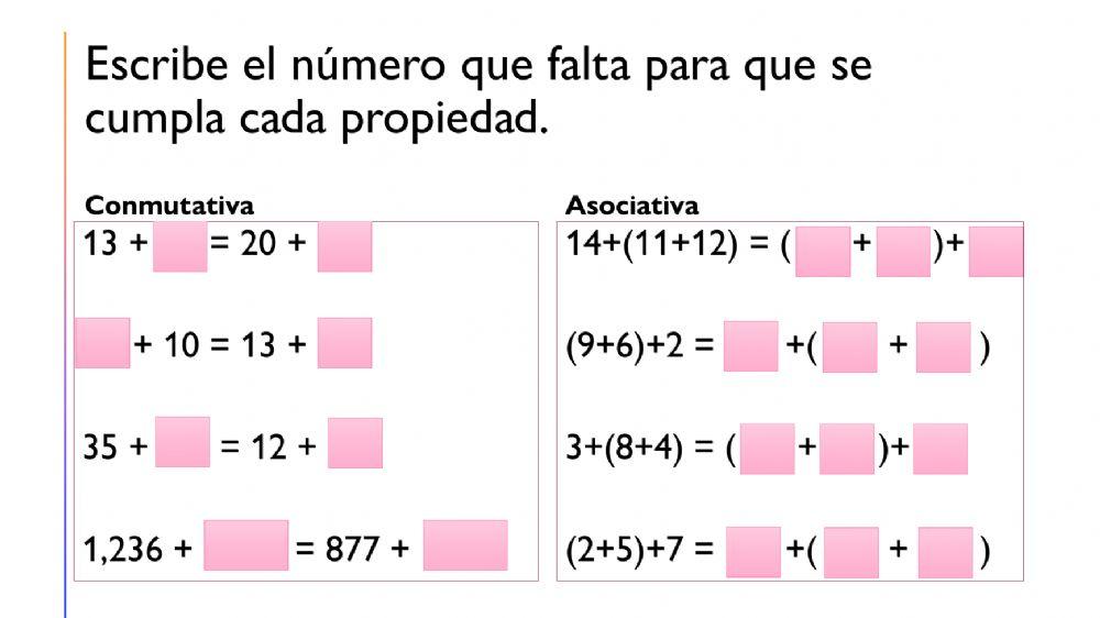 Propiedades de la Suma