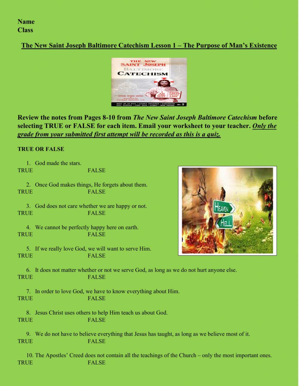 the-new-saint-joseph-baltimore-catechism-lesson-1-true-or-false