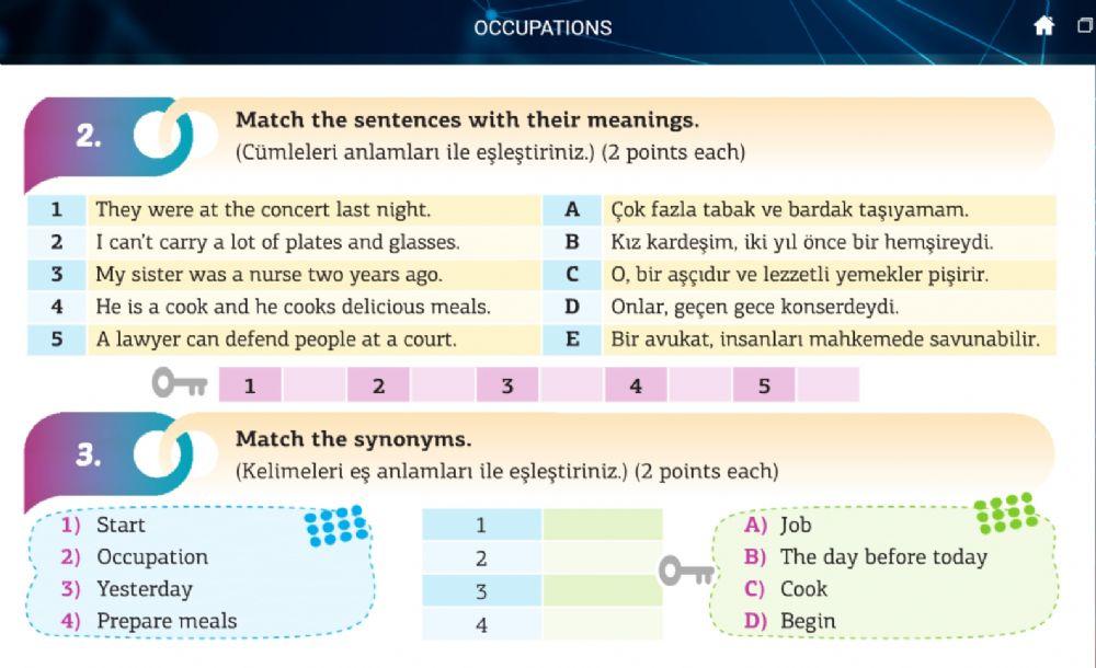 6.sinif 6.üni̇te occupation 2 - 3 etk.  drag-drop crazy