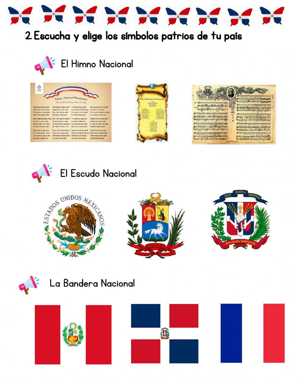 Los Símbolos patrios de Rep. Dom