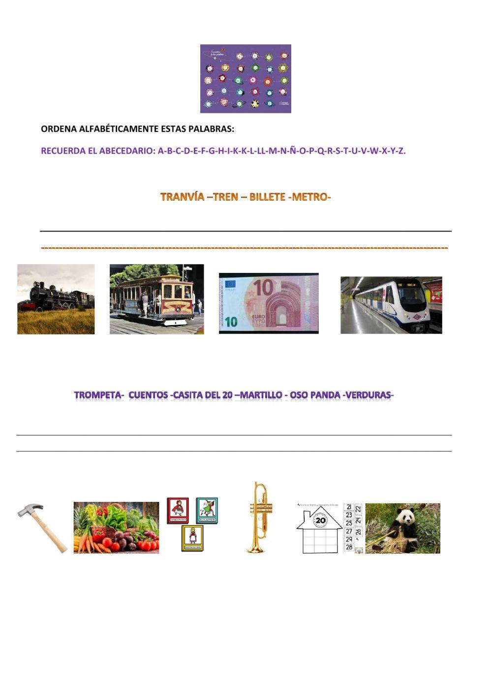 Ordena alfabeticamente