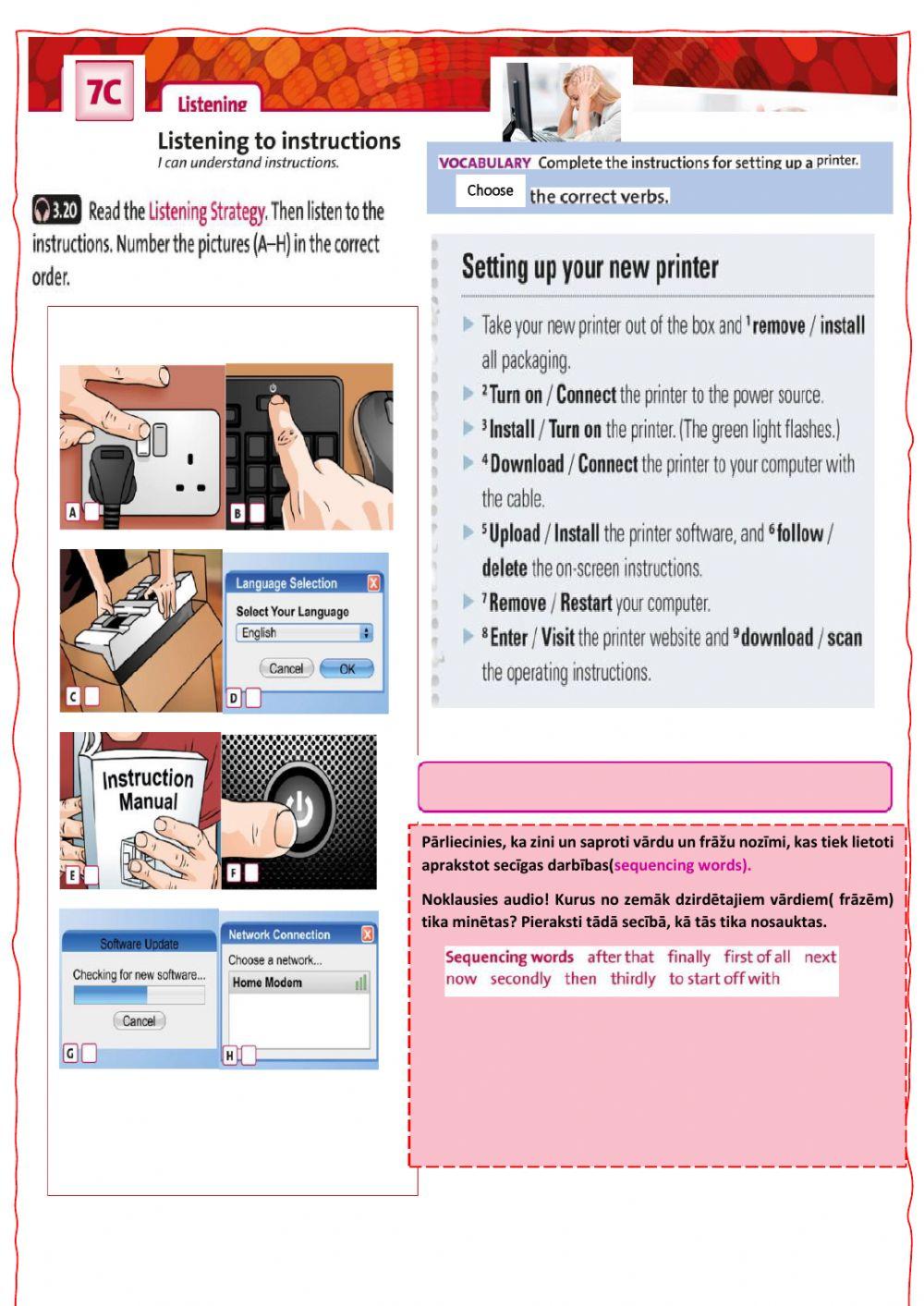 Listening for Unit 7C. Computing. worksheet | Live Worksheets