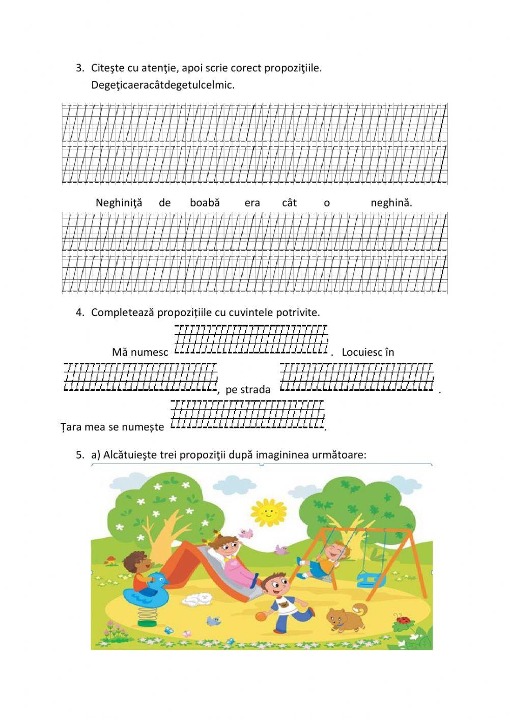 Casa I - Evaluare finală - Comunicare în limba română