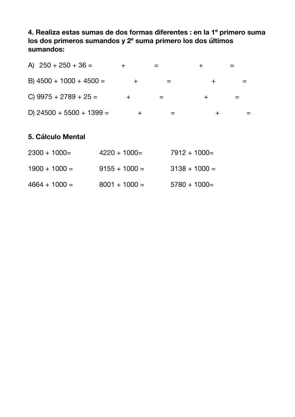 Propiedades de la Suma