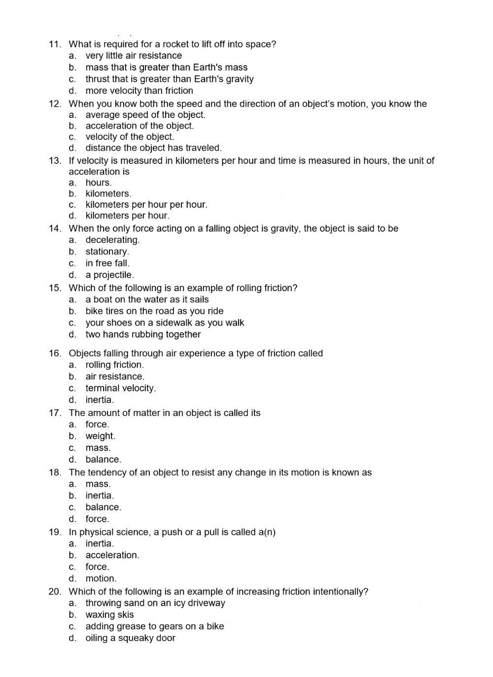 PS-10-Newton's Laws Review pg 2