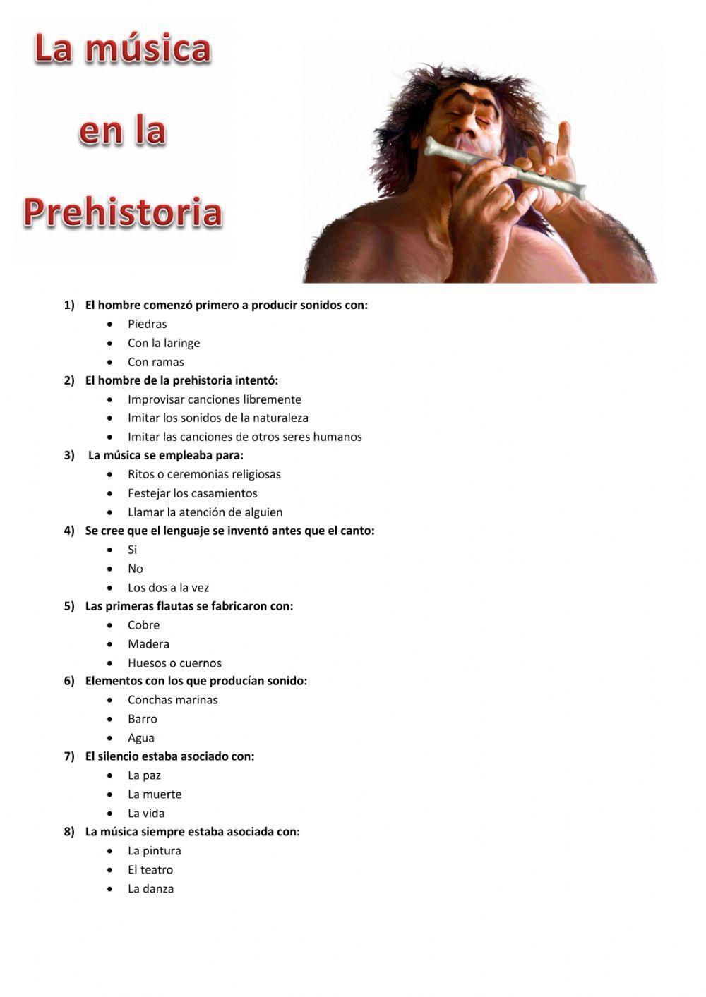 La música en la prehistoria