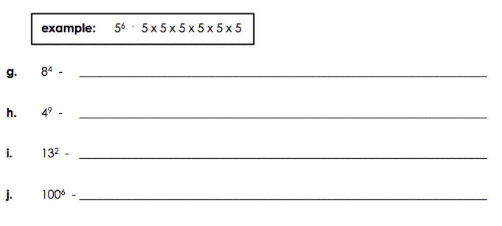 Exponents Exponents