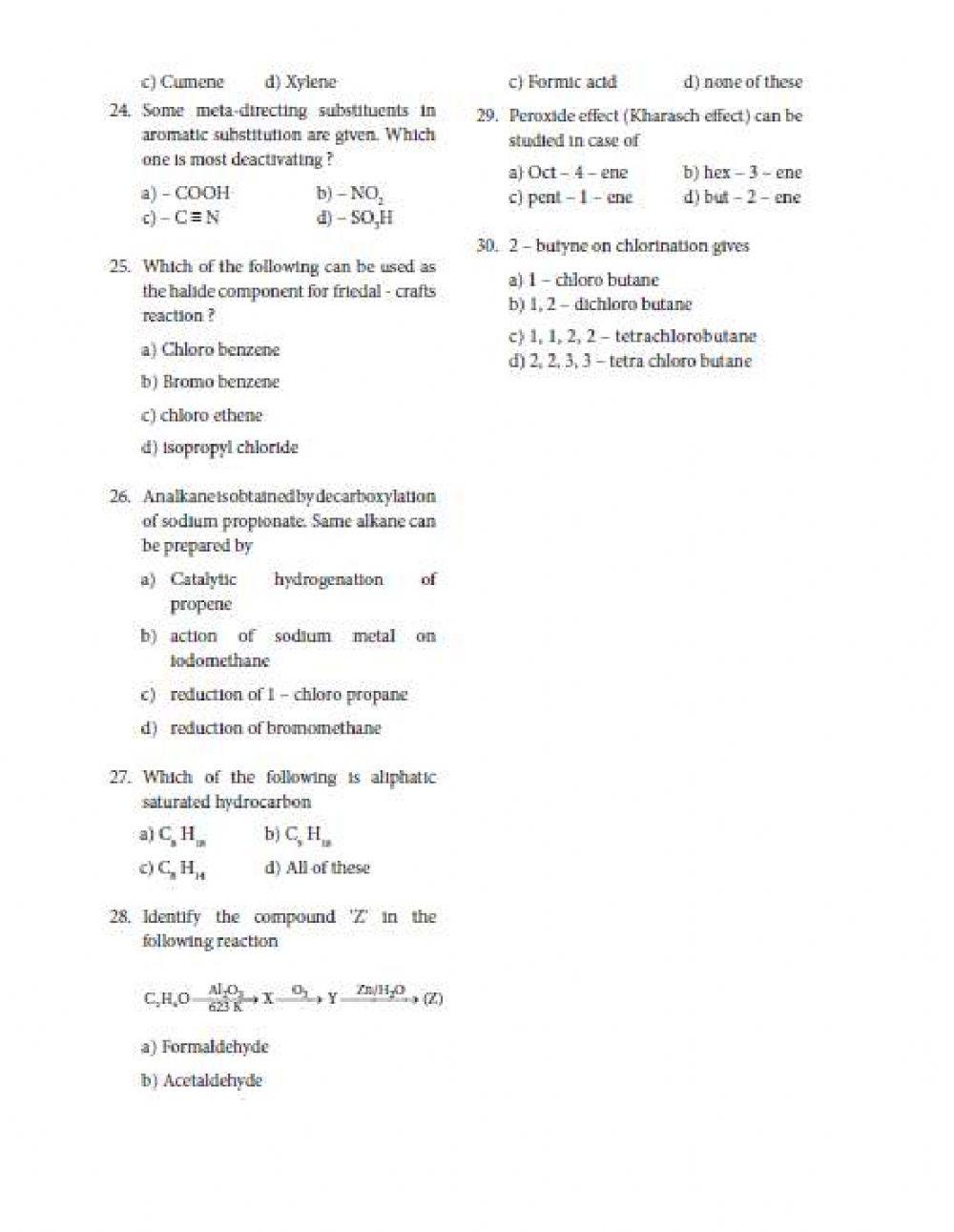Tnscert - 11th - chemistry - hydrocarbons -em