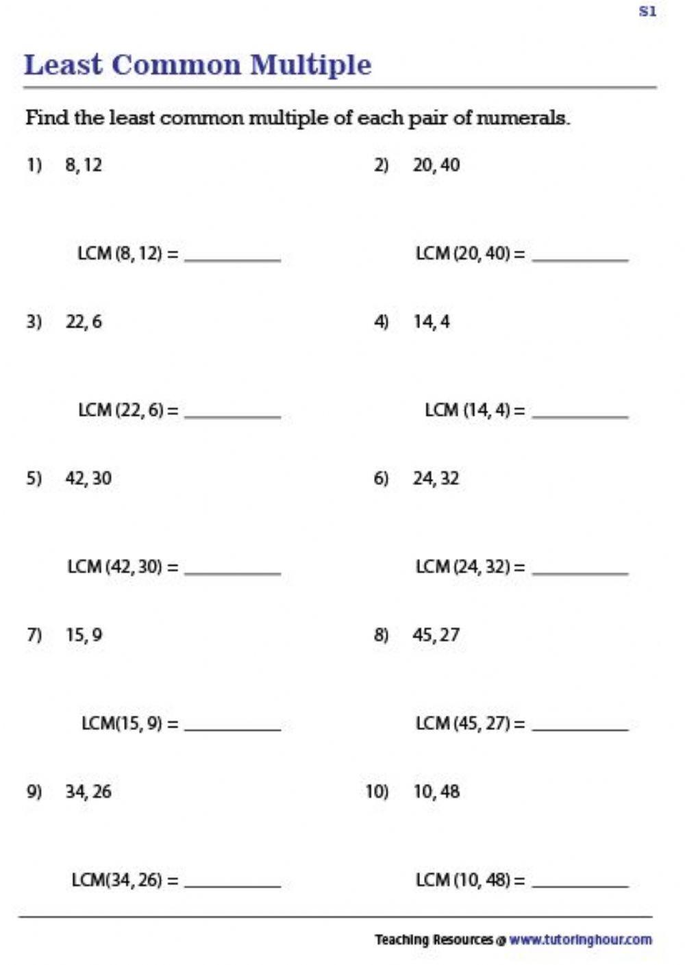612796 Lcm Shekhar Mahavir Pataliya LiveWorksheets 612796-lcm-shekhar-mahavir-pataliya-liveworksheets