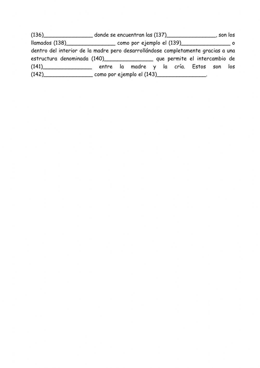 Animales vertebrados