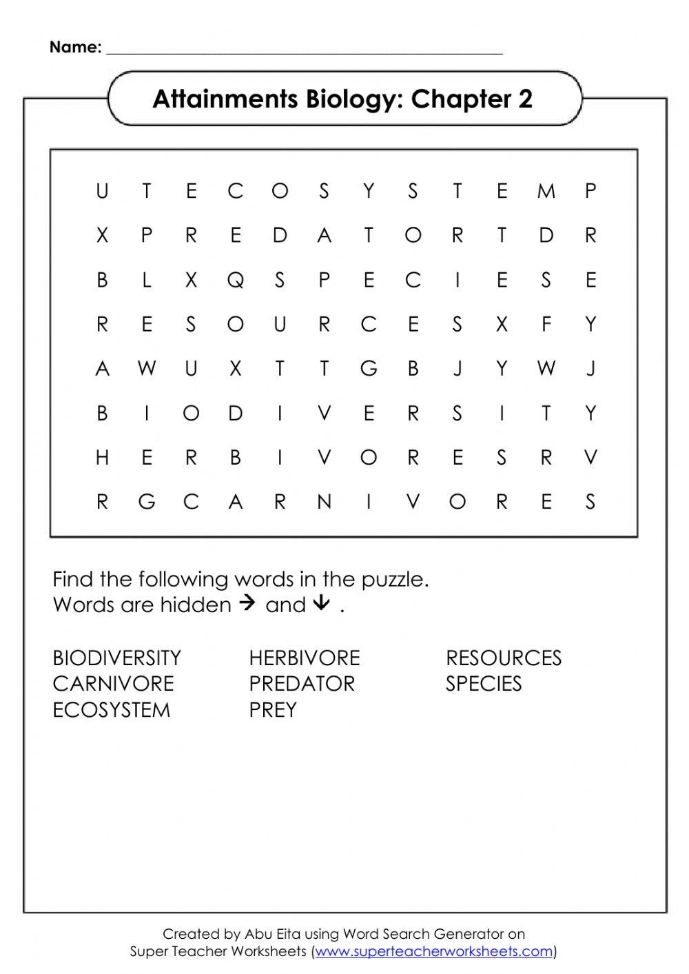 Competition Word Search - Easy