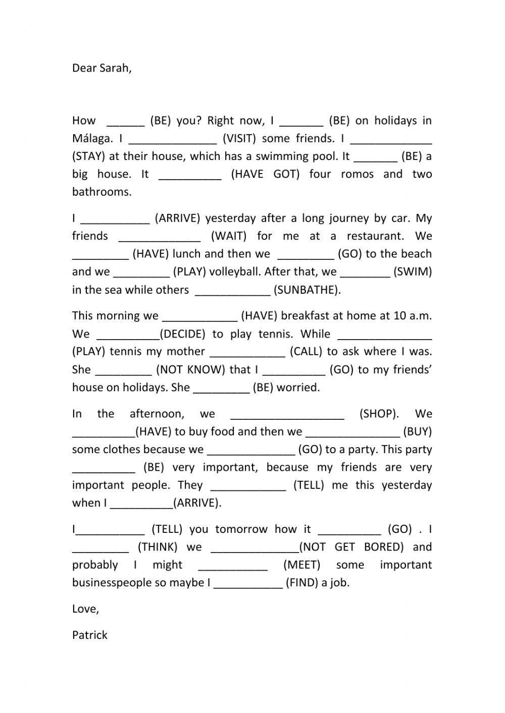 Present, past and future