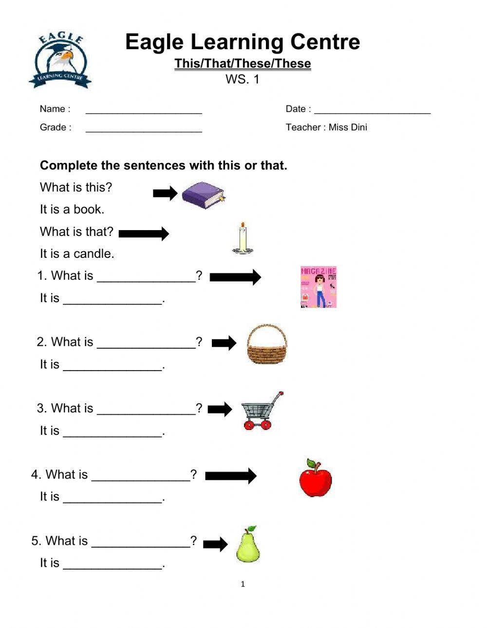 This That These Those