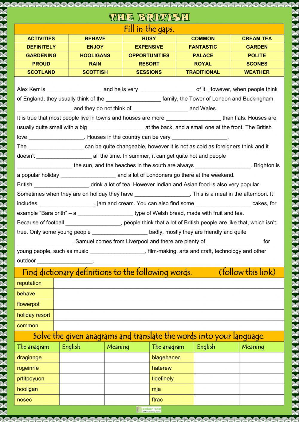Working with a text