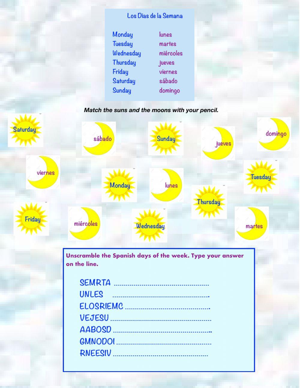 Las Días de La Semana