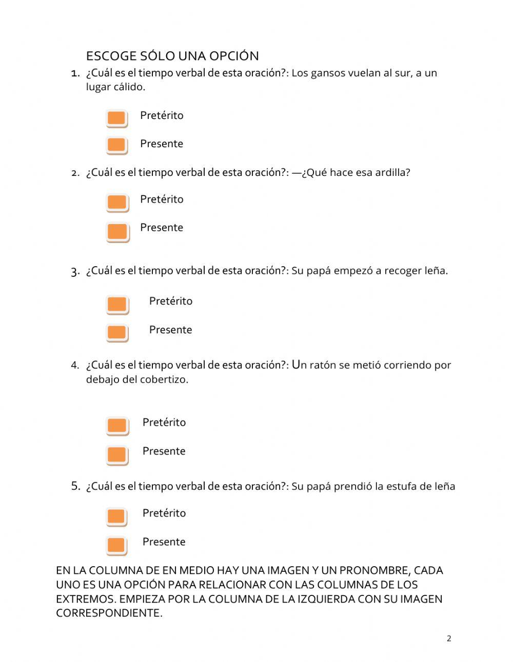 Verbos presente-preterito