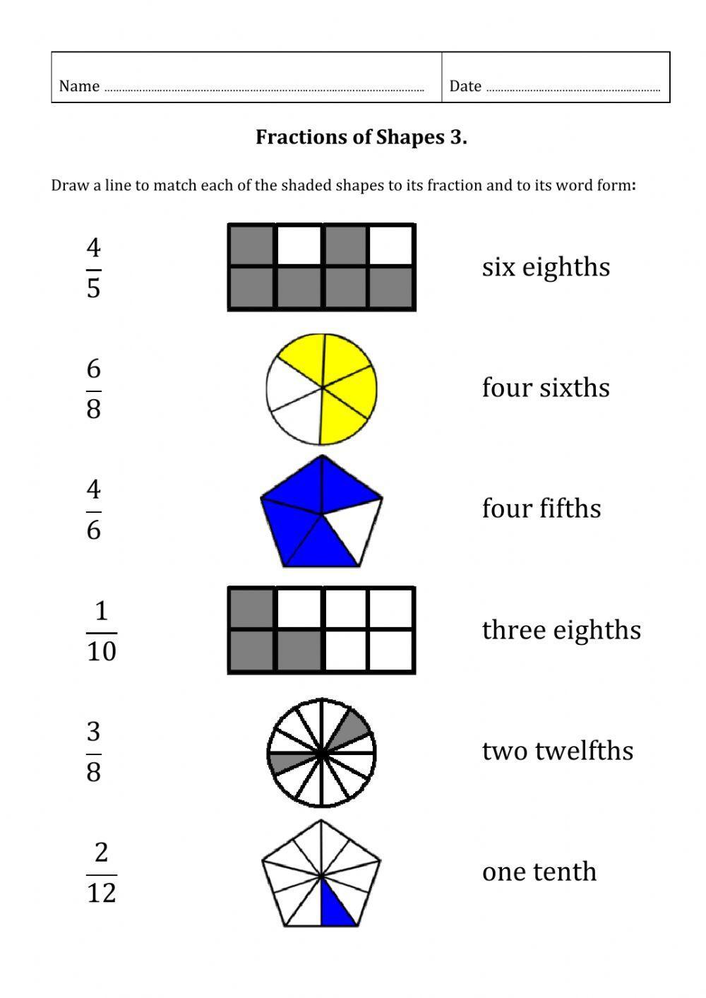 Fractions of Shapes 3