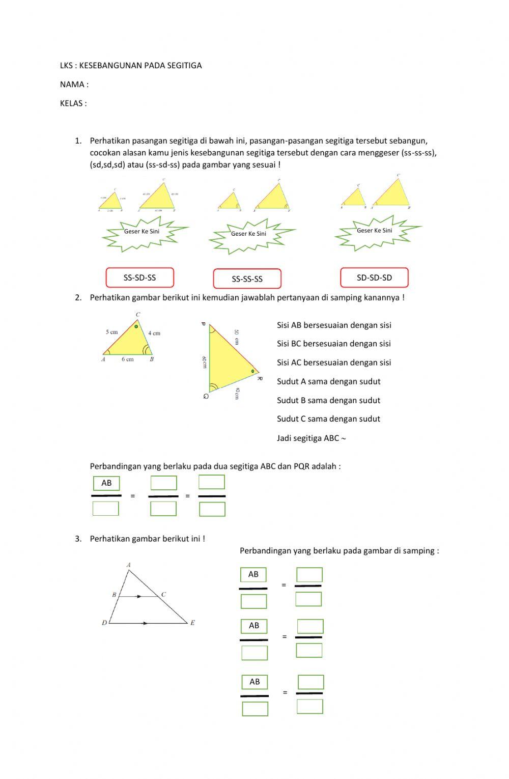 Lks kesebangunan segitiga