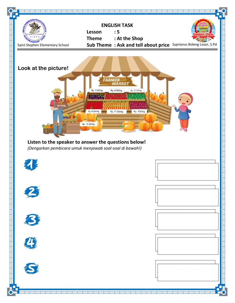 Tugas Online for Sixth Grade