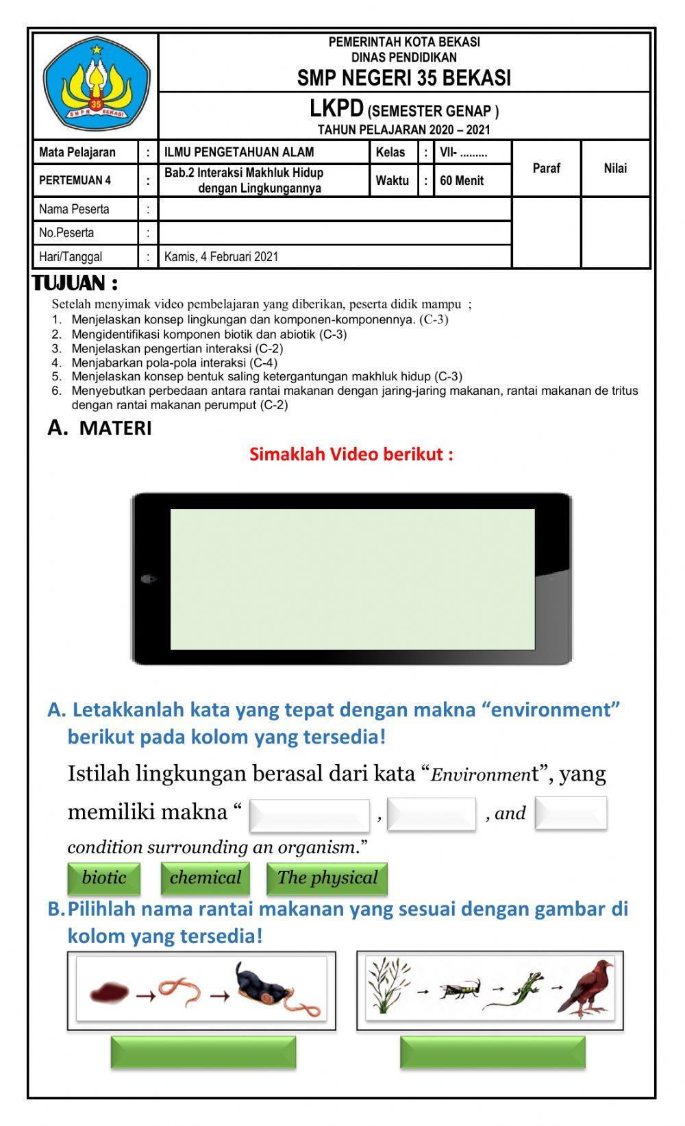 LKPD 4 S-2 Kls 7 - B.Ida