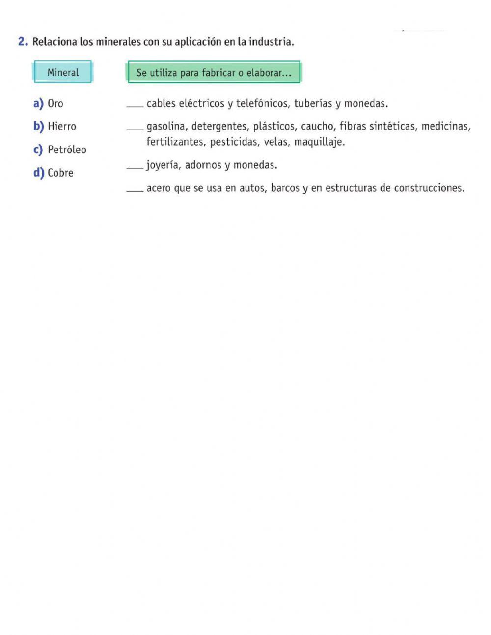 Actividades primarias