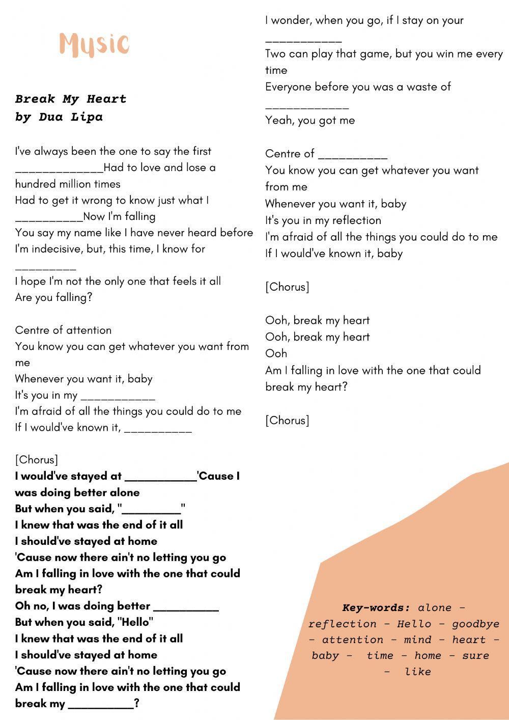 Break My Heart by Dua Lipa