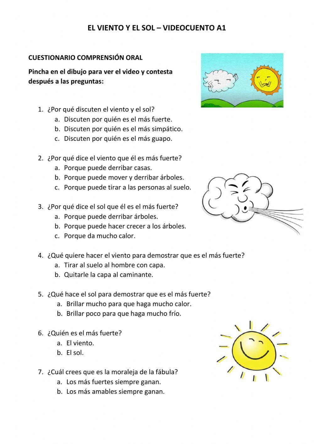 ALCE A1 CO U3S3 El viento y el sol