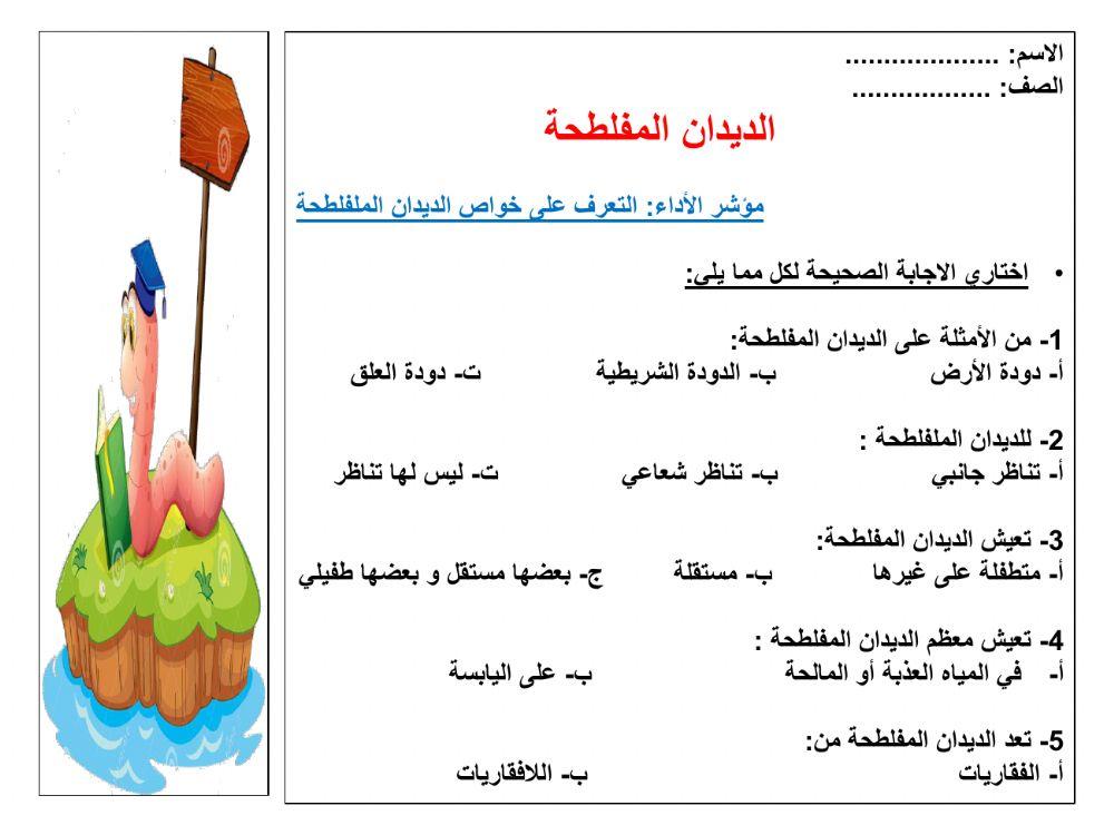 الديدان المفلطحة