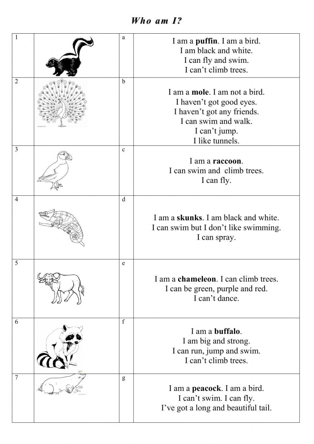 I can I can't - abilities