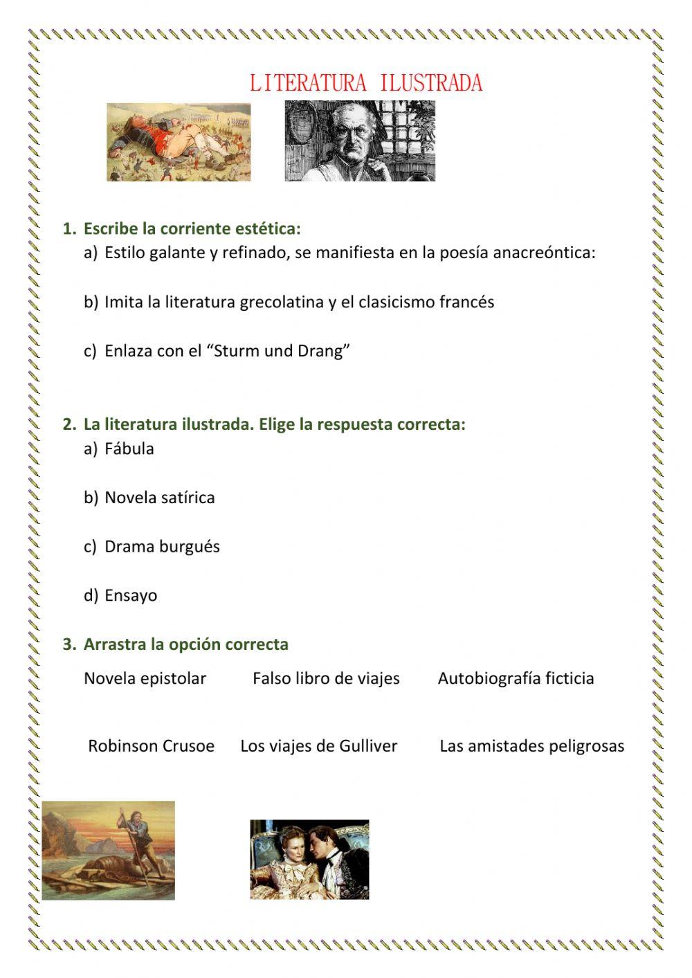 Literatura del siglo XVIII