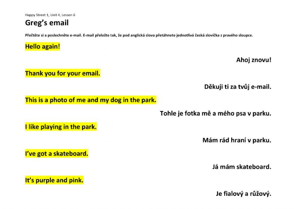 Greg's email about skateboard