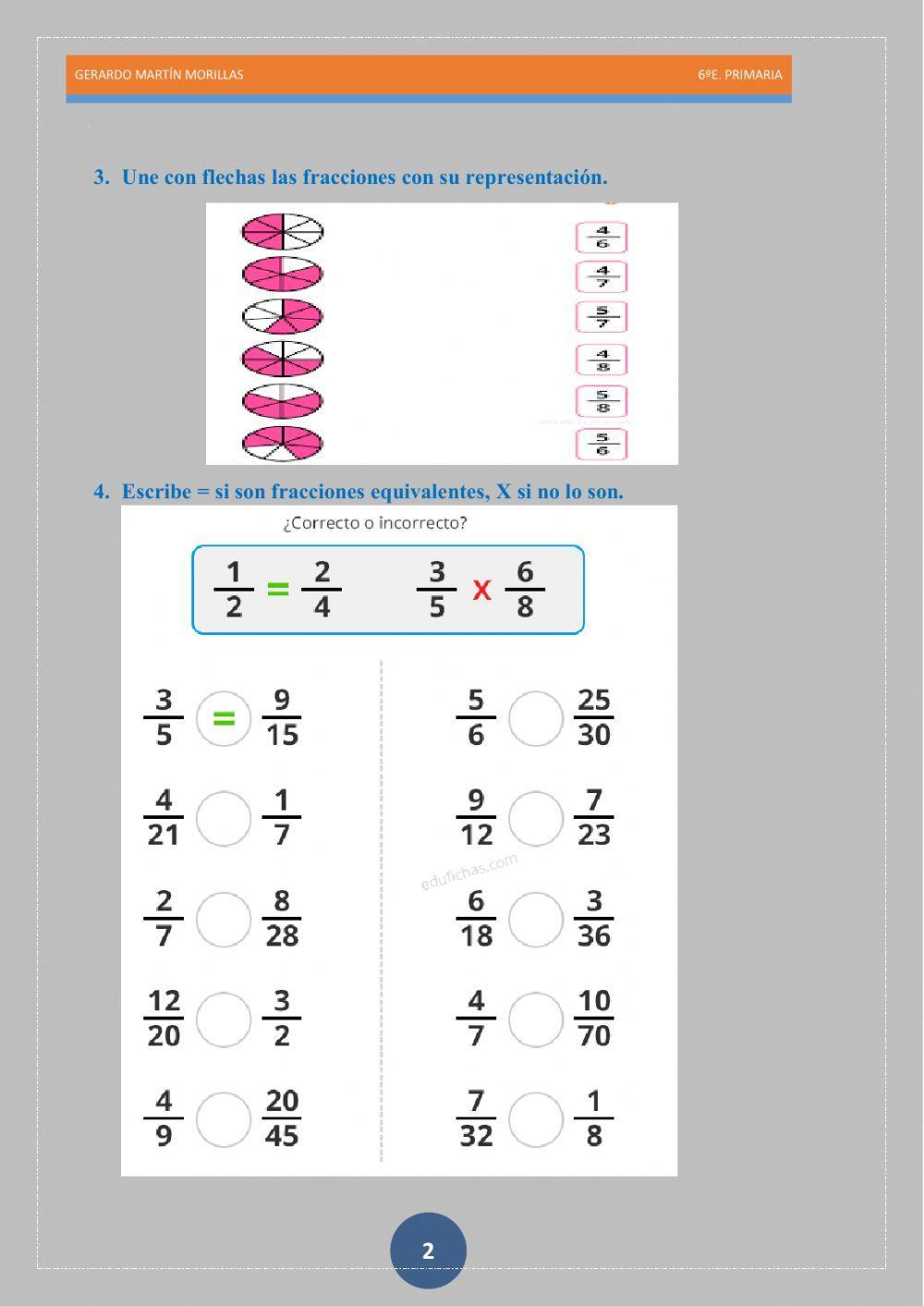 Numeración. Ficha 15.