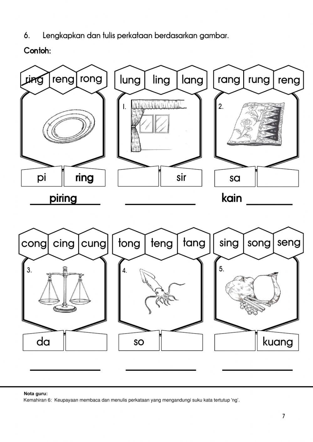 Saringan bertulis bm 2021