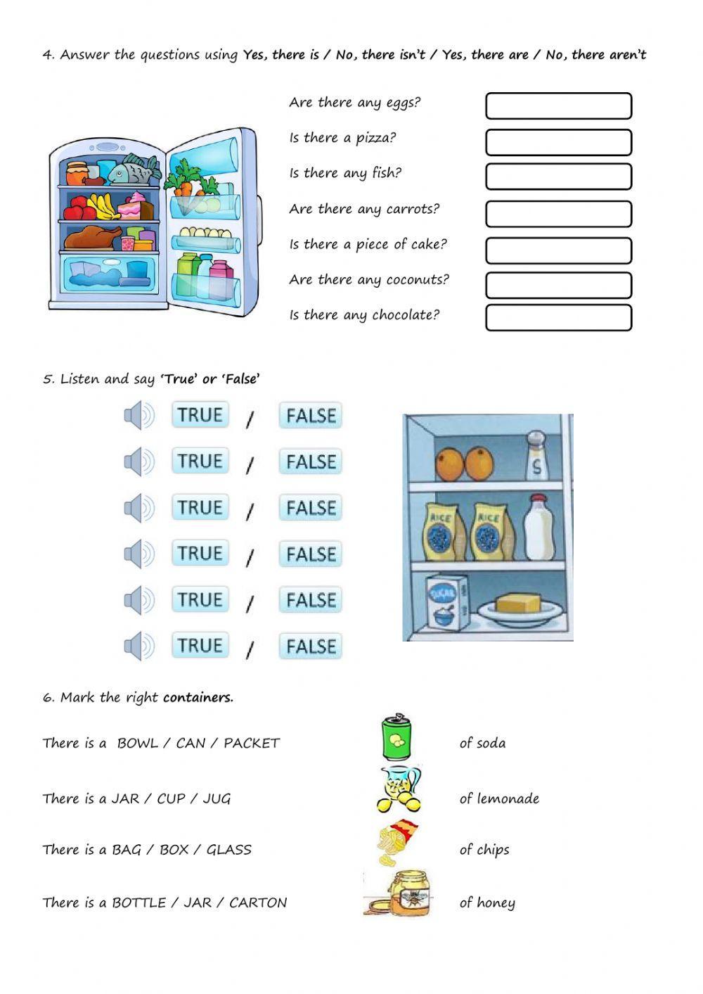 There is There are a some any