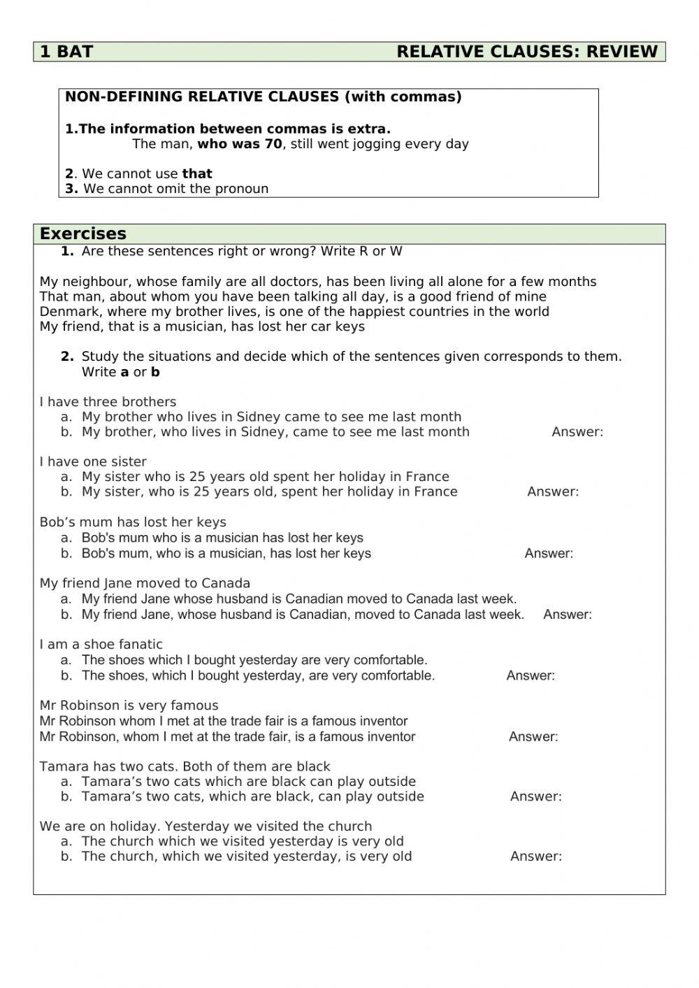 1 BAT Relative Clauses III