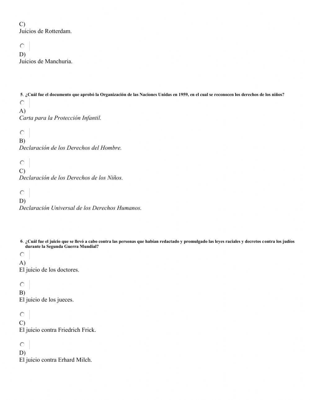 Examen de historia 1 segundo trimestre