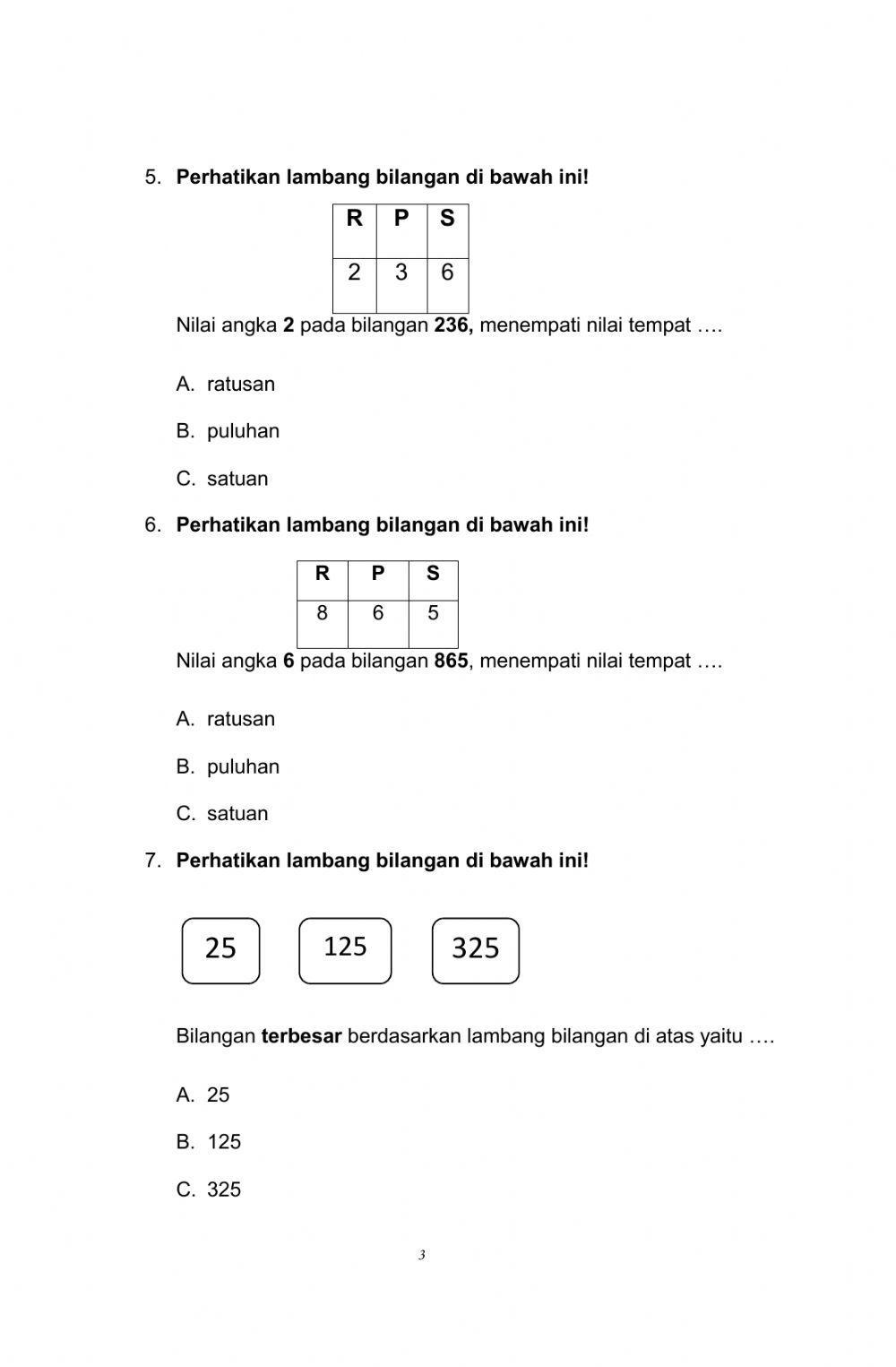 Soal pas matematika
