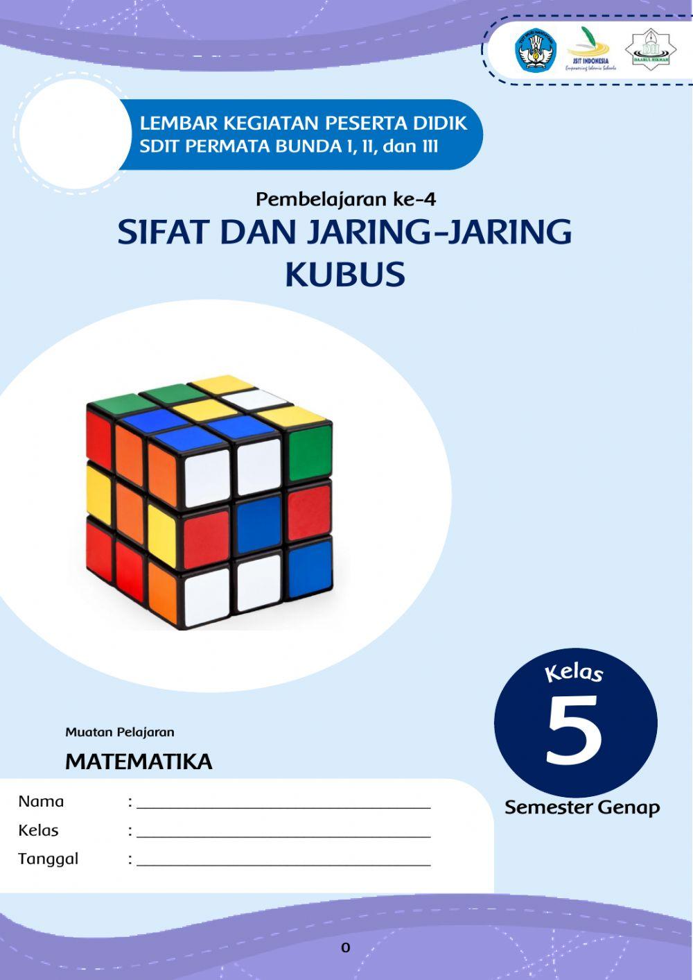 Sifat dan Jaring-jaring Kubus