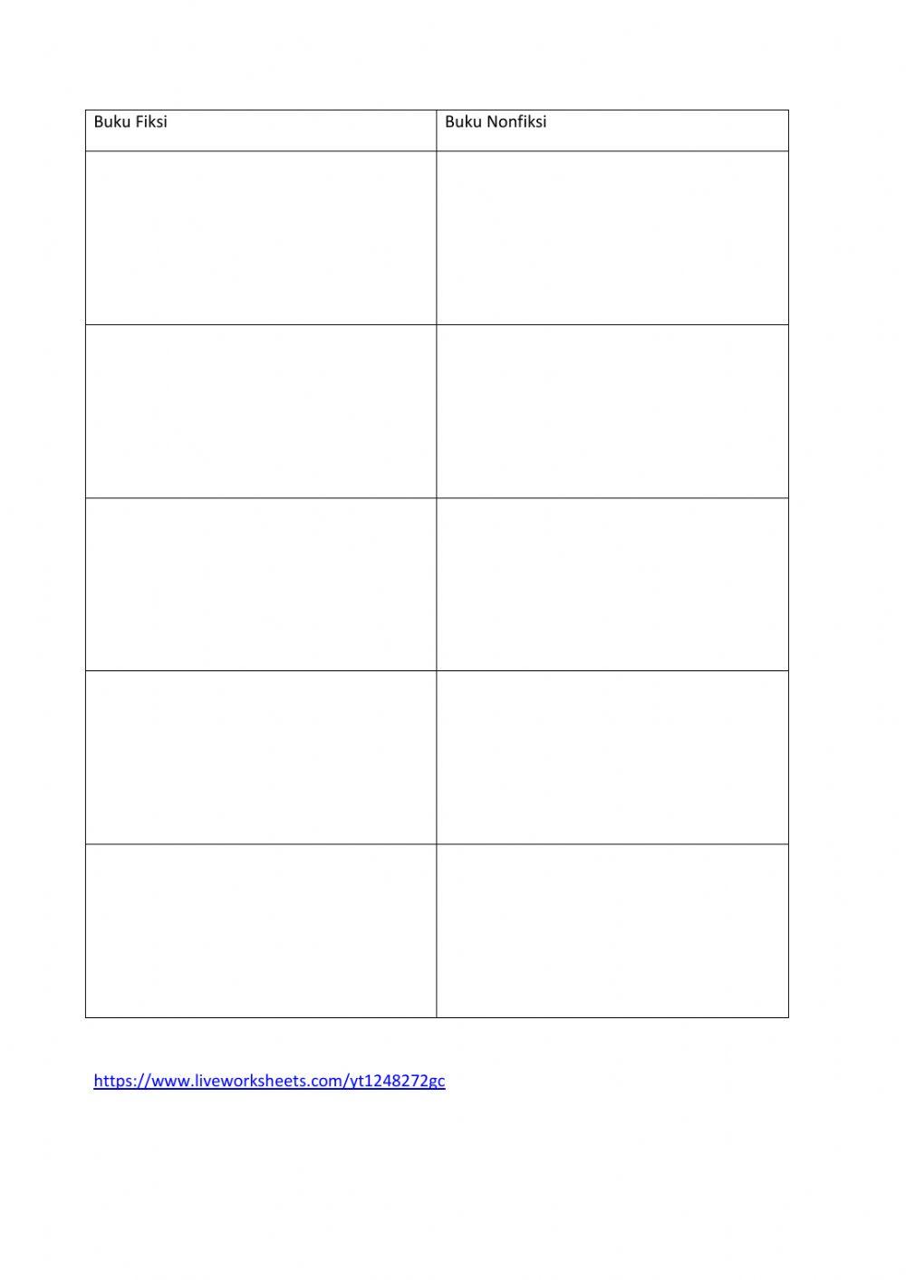Tugas Bahasa Indonenesia Buku Fiksi Non Fiksi Kelas VII