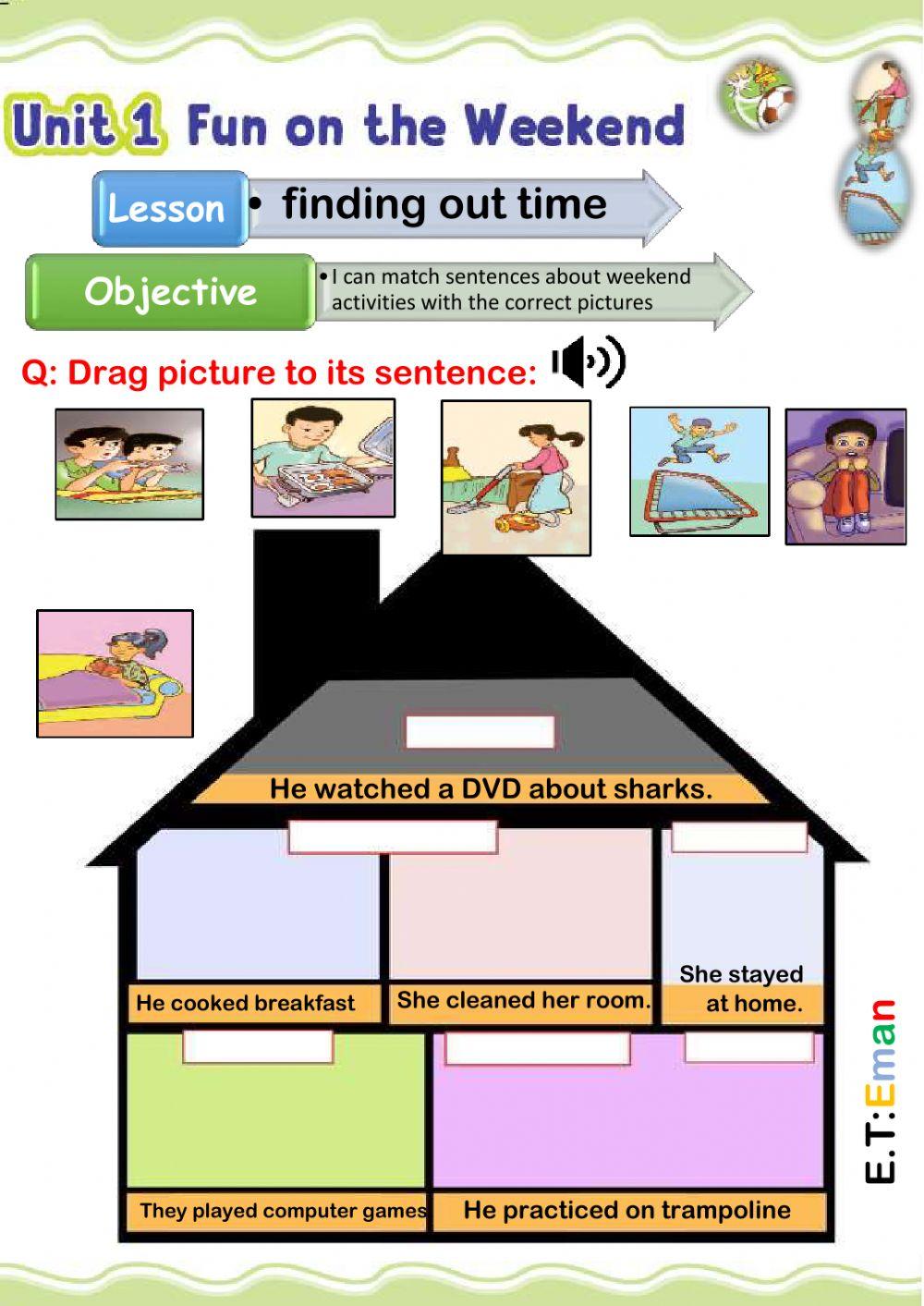 Regular verbs in past
