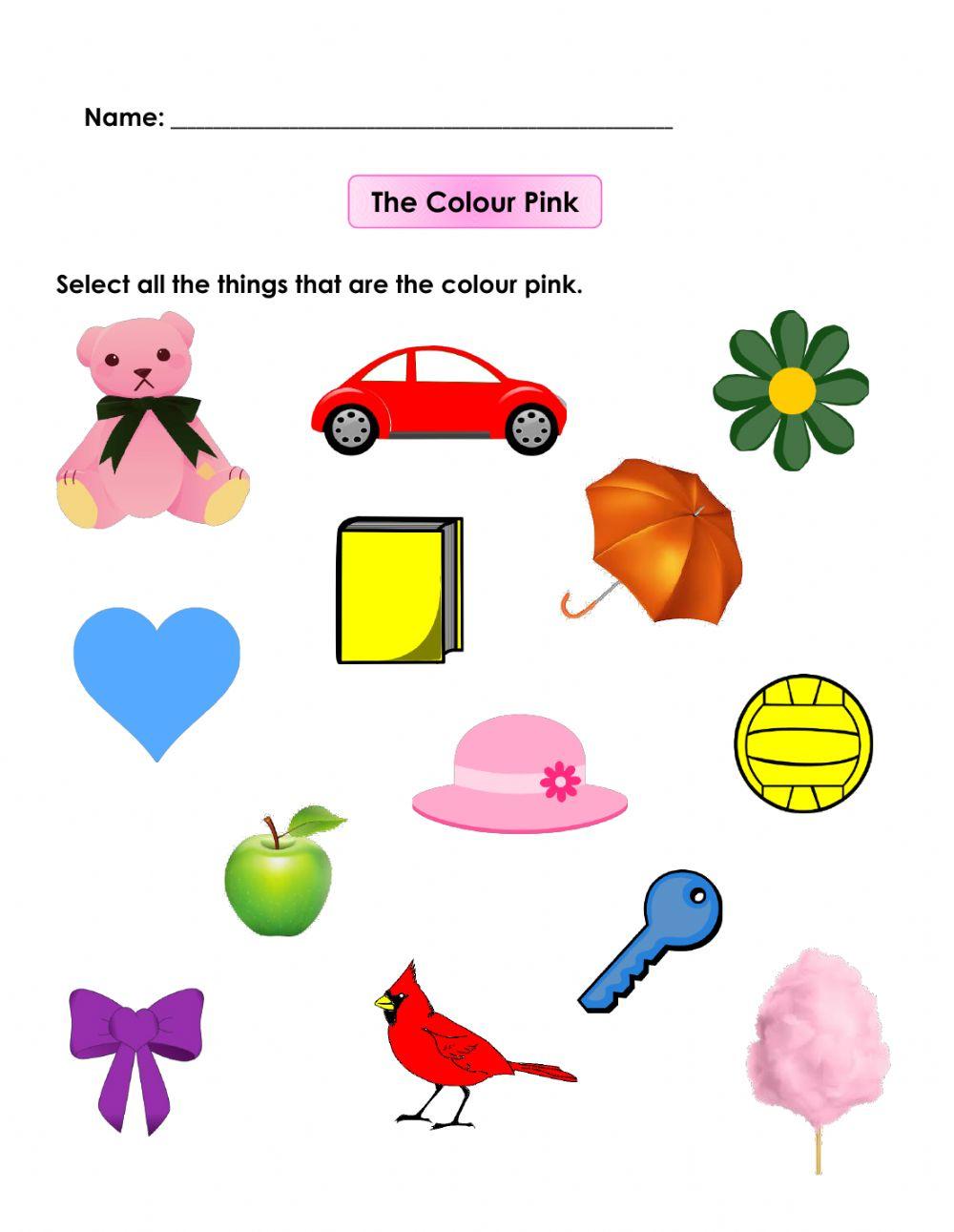 Colour Recognition- Pink