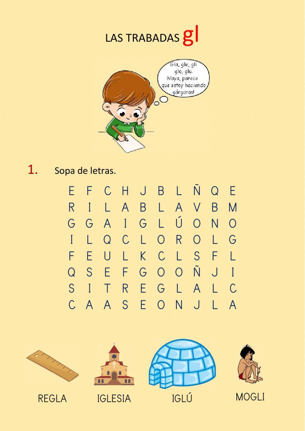 Grupos consonánticos GL