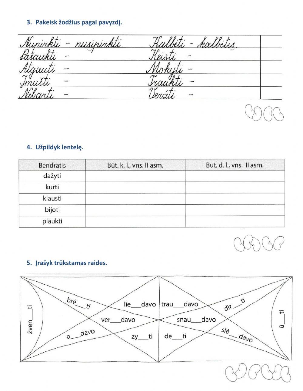 Lietuvių kalbos testas nr. 5
