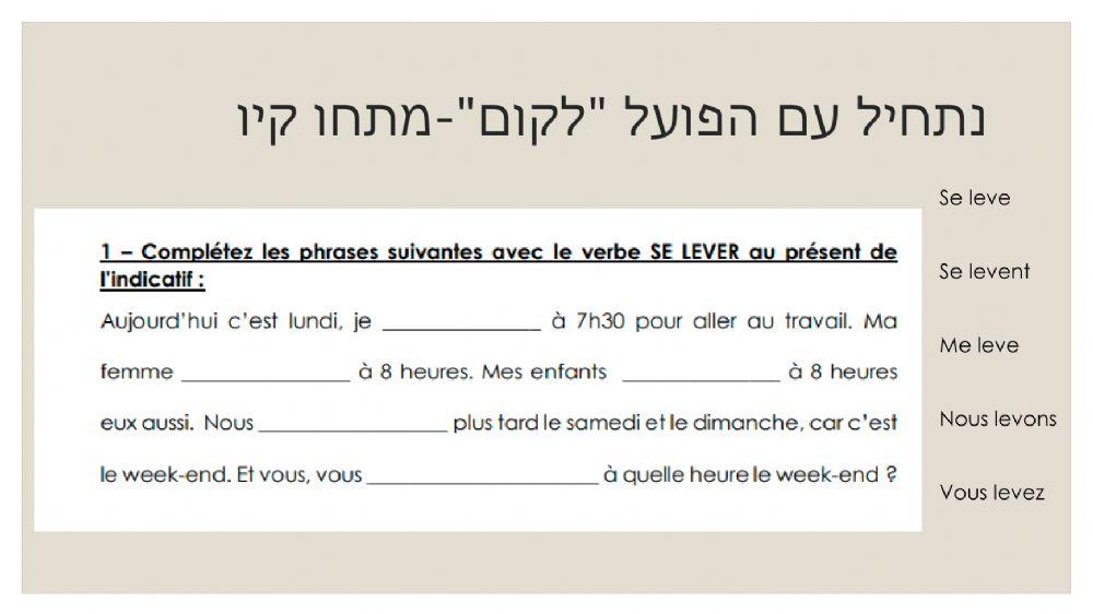 Les pronominaux conjugaison