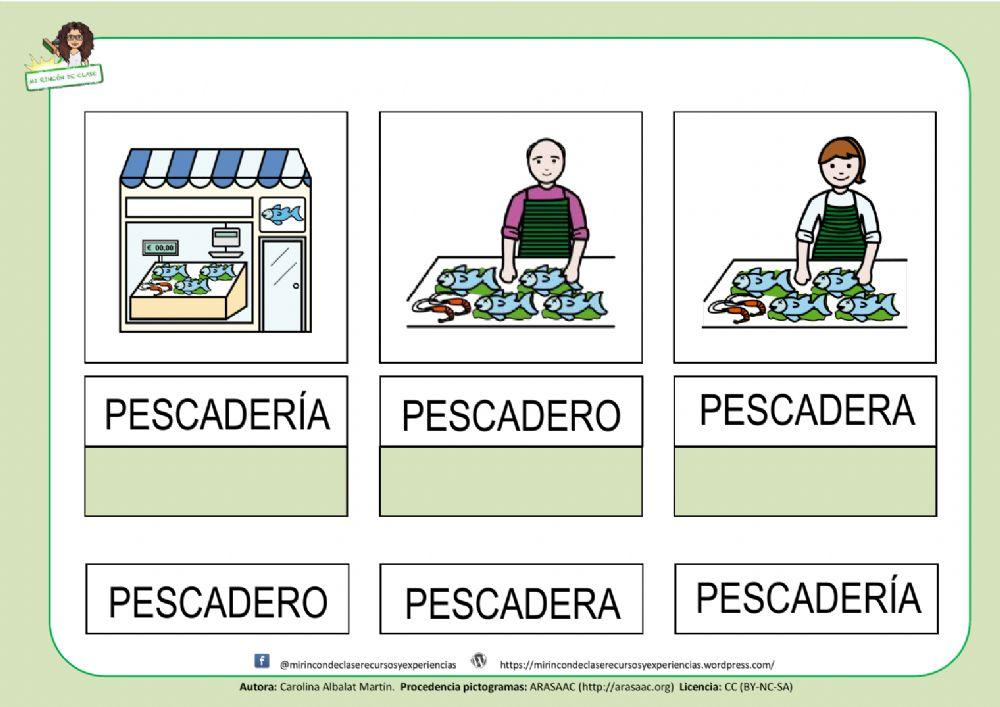 Las tiendas: pescadería