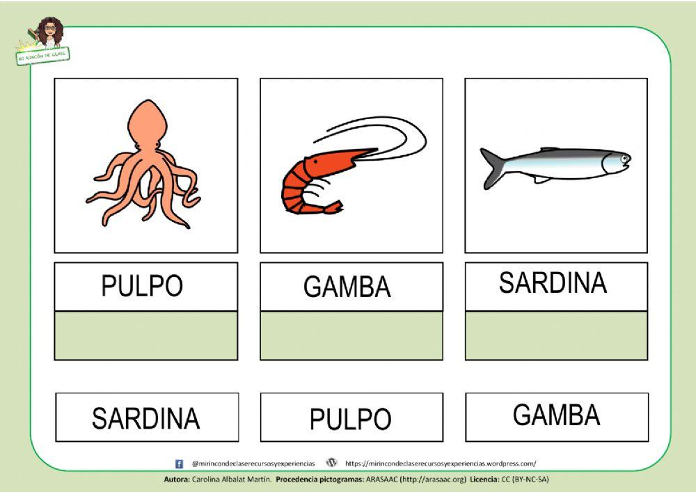 Las tiendas: pescadería