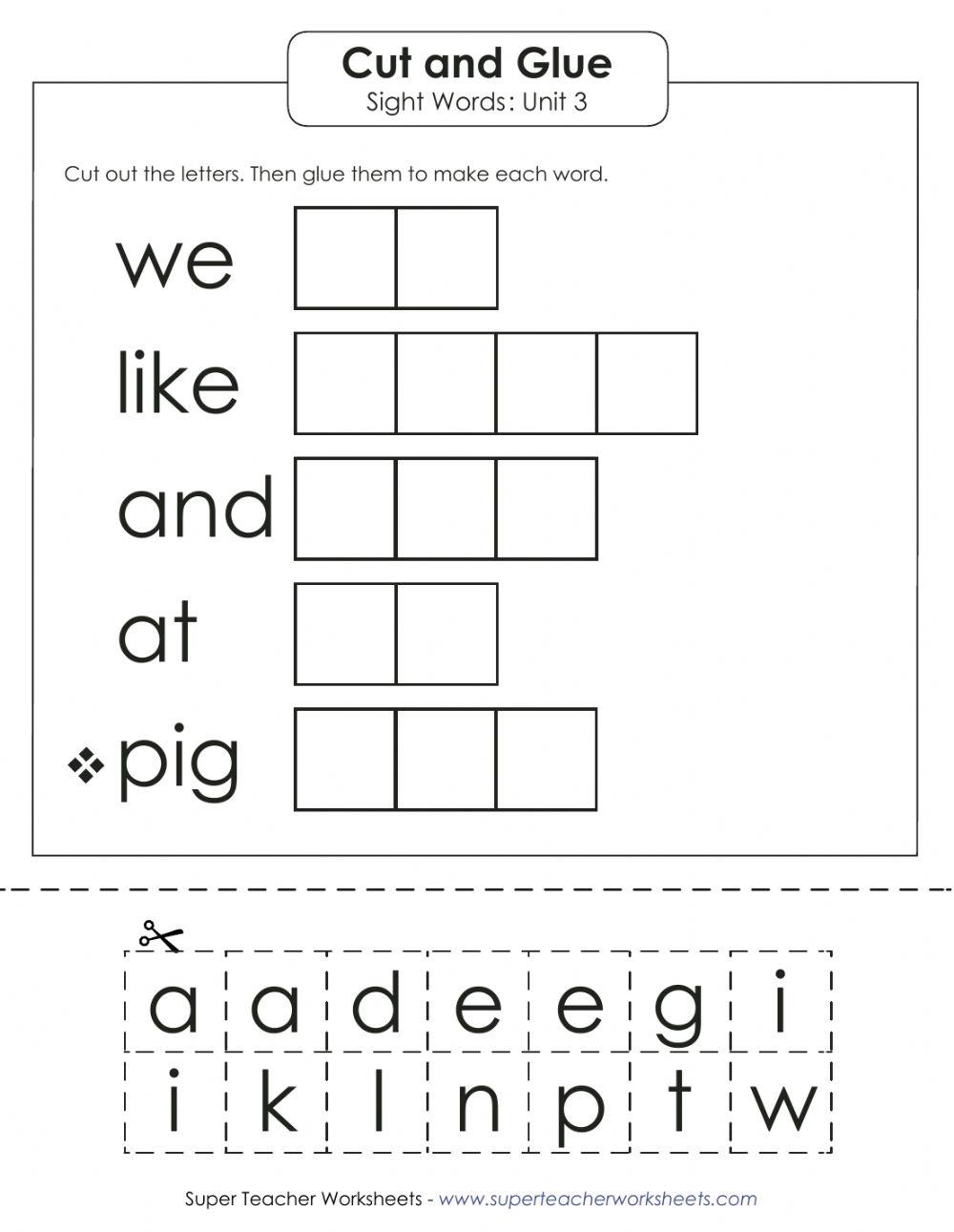 Unit 3 Cut and Paste words online exercise for Live Worksheets Unit 3 Cut and Paste words online exercise for Live Worksheets