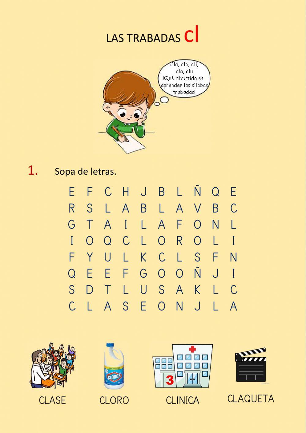 Grupos consonánticos CL